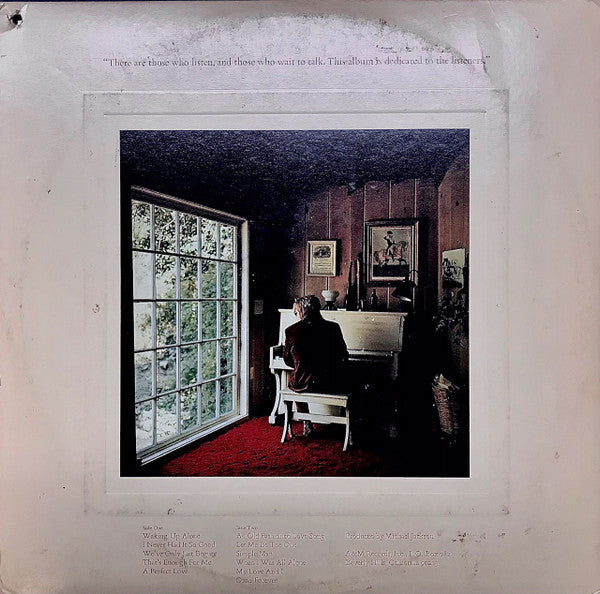 Paul Williams (2) : Just An Old Fashioned Love Song (LP, Album, Promo)