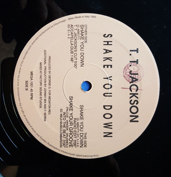 T.T. Jackson : Shake You Down (12")
