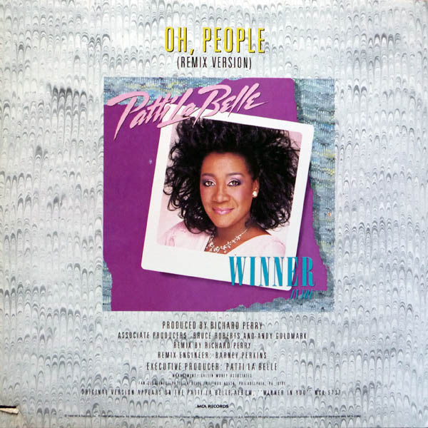 Patti LaBelle : Oh, People (Remix Version) (12", Single)