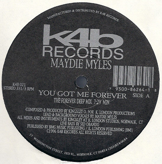 Maydie Myles : You Got Me Forever (2x12")