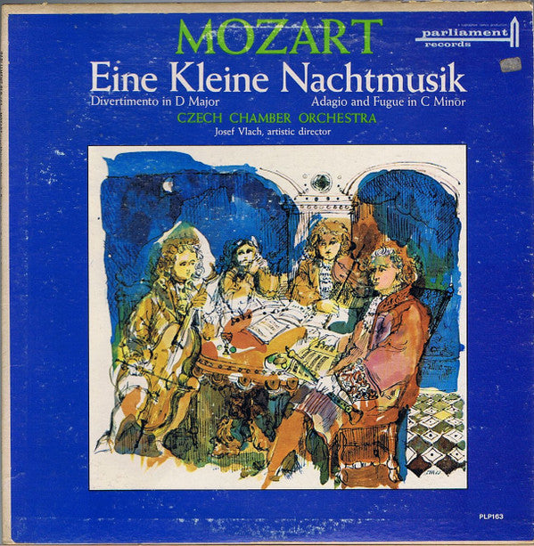 Wolfgang Amadeus Mozart, Czech Chamber Orchestra, Josef Vlach : Eine Kleine Nachtmusik - Divertimento In D Major - Adagio And Fugue In C Major (LP, Mono)