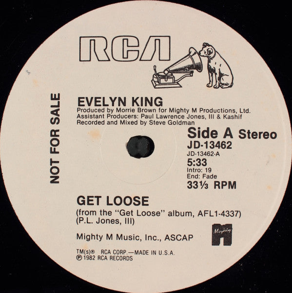 Evelyn King : Get Loose (12", Promo)