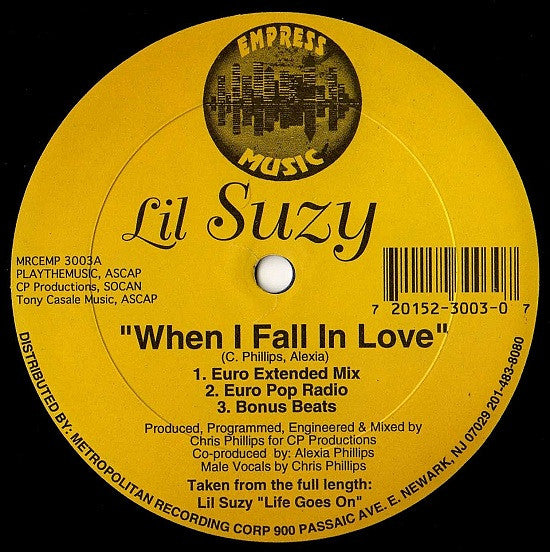 Lil Suzy : When I Fall In Love (12")