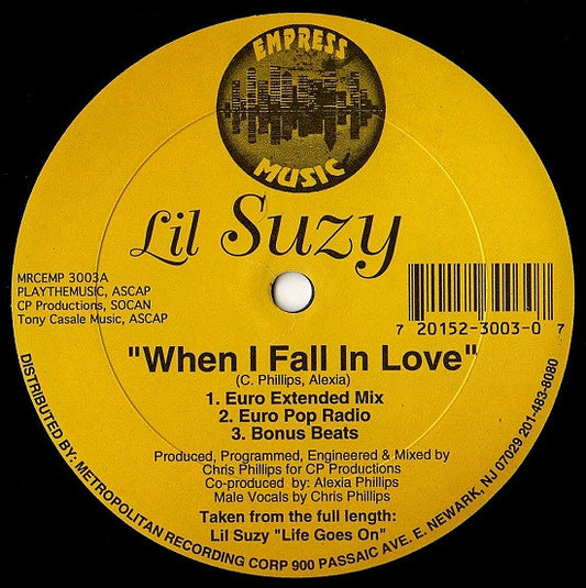 Lil Suzy : When I Fall In Love (12")