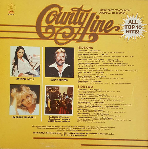 Various : County Line (LP, Comp, Ter)