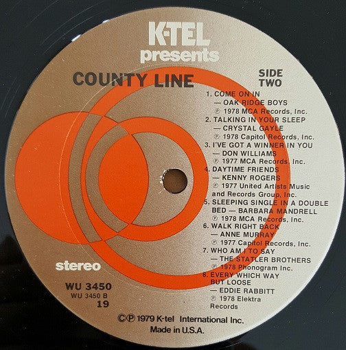 Various : County Line (LP, Comp, Ter)