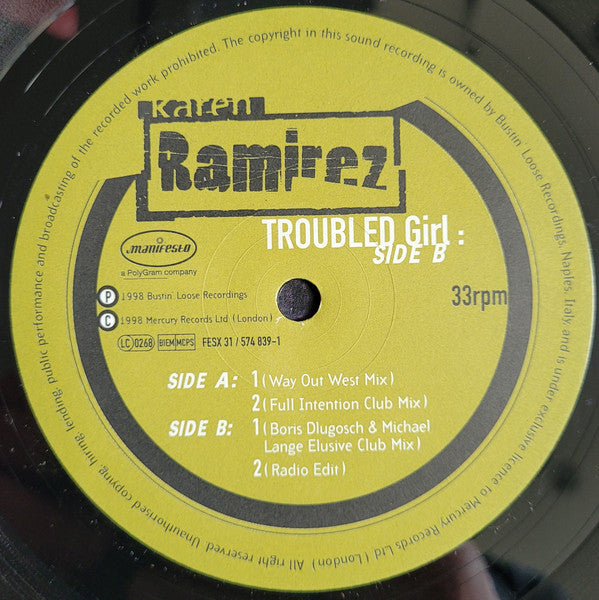 Karen Ramirez : Troubled Girl (12")