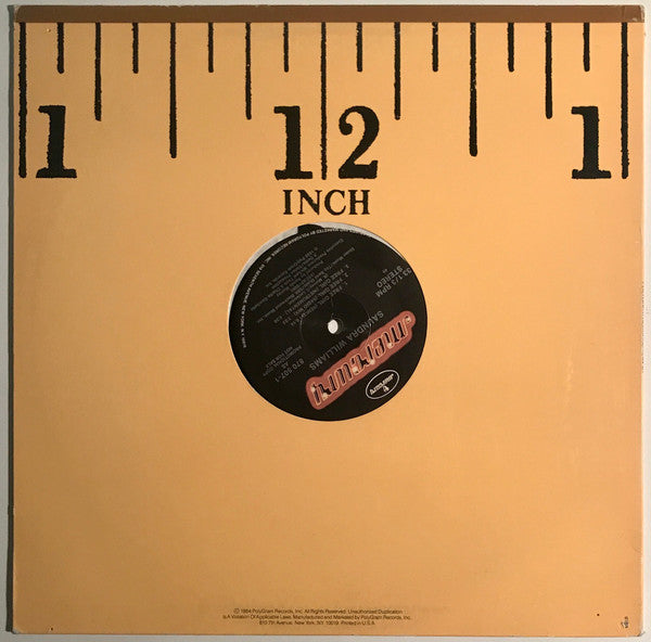 Saundra Williams : Free Girl (12", Promo)