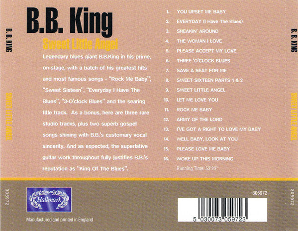 B.B. King : Sweet Little Angel (CD, Comp)