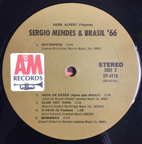 Sérgio Mendes & Brasil '66 : Herb Alpert Presents Sergio Mendes & Brasil '66 (LP, Album, Mon)