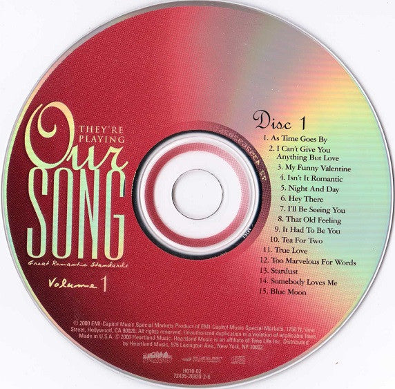 Various : They're Playing Our Song: Great Romantic Standards Volume 1 (2xCD, Comp, Mono)