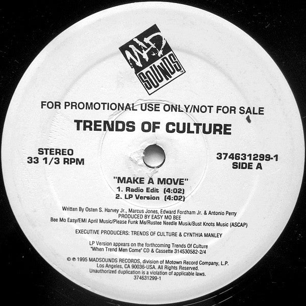 Trends Of Culture : Make A Move (12", Promo)