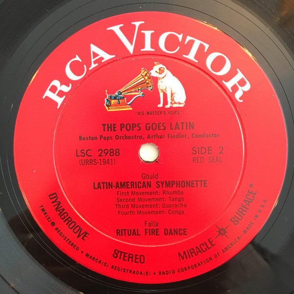 The Boston Pops Orchestra, Arthur Fiedler : The Pops Goes Latin (LP, Album)