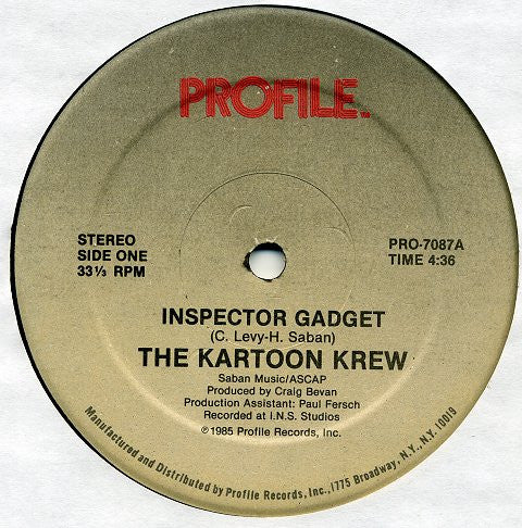The Kartoon Krew : Inspector Gadget (12")