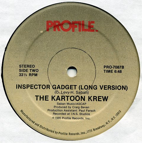 The Kartoon Krew : Inspector Gadget (12")