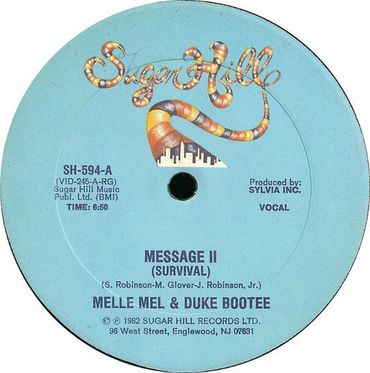 Melle Mel & Duke Bootee : Message II (Survival) (12")