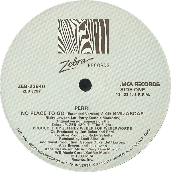 Perri : No Place To Go (12")