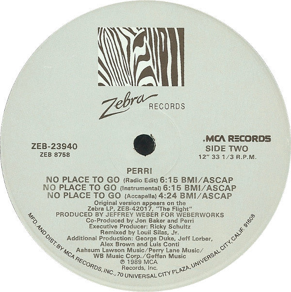 Perri : No Place To Go (12")
