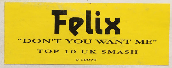 Felix Featuring Jomanda : Don't You Want Me (12", Promo)