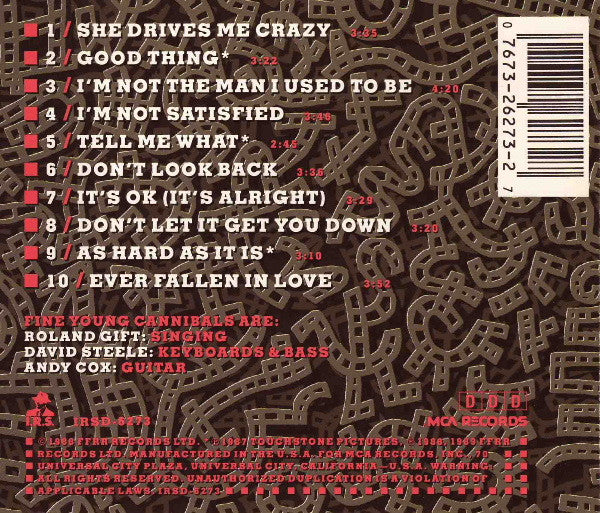 Fine Young Cannibals : The Raw & The Cooked (CD, Album)