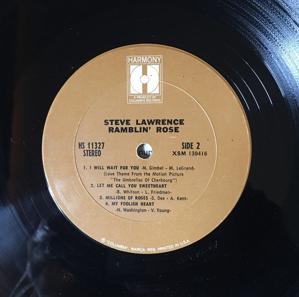 Steve Lawrence (2) : Ramblin' Rose (LP)