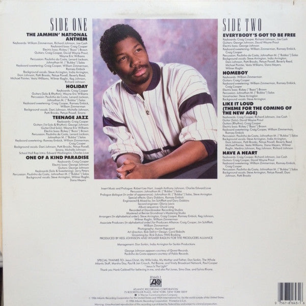Steve Arrington : The Jammin' National Anthem (LP, Album)
