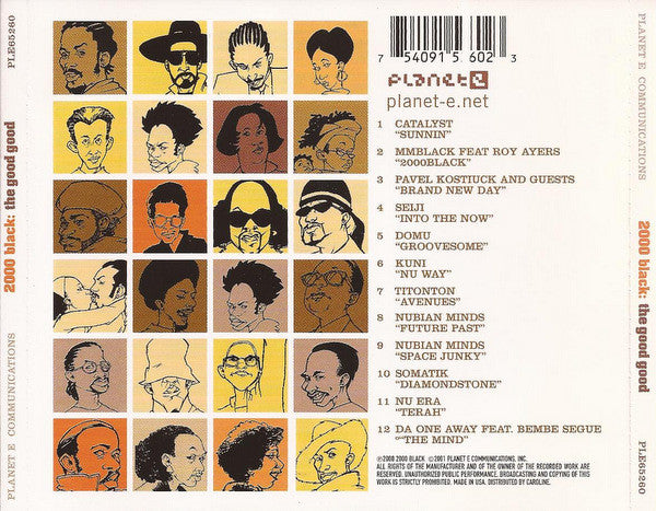 Various : Planet E Presents 2000 Black: The Good Good (CD, Comp)