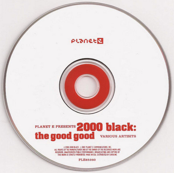 Various : Planet E Presents 2000 Black: The Good Good (CD, Comp)
