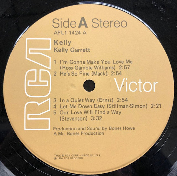 Kelly Garrett (3) : Kelly (LP, Album)