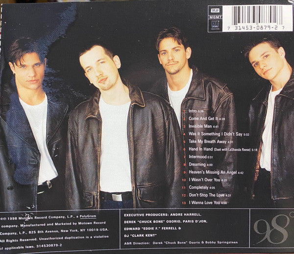 98 Degrees : 98° (CD, Album, RE)