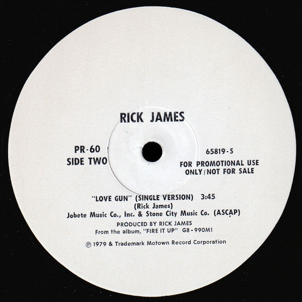 Rick James : Love Gun (12", Promo)