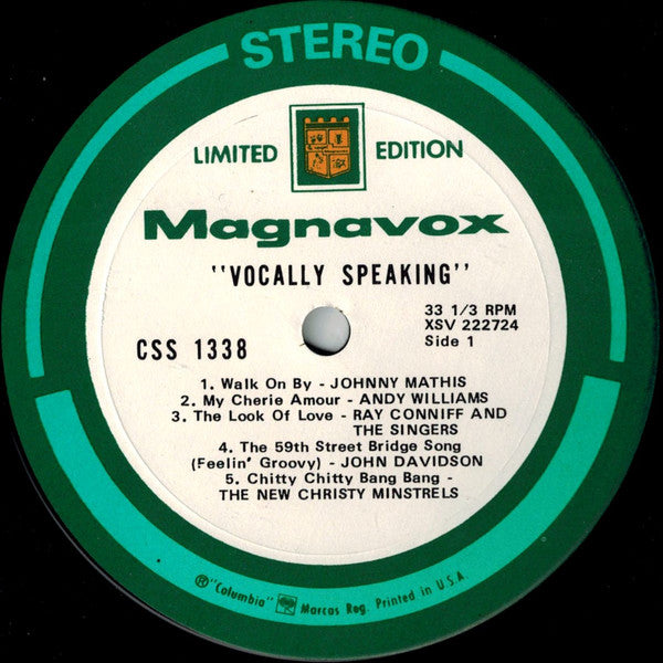 Various : Vocally Speaking (LP, Comp, Ltd)