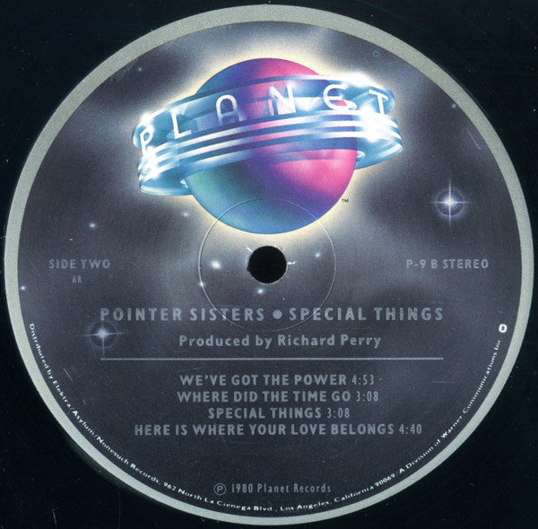 Pointer Sisters : Special Things (LP, Album, ARC)