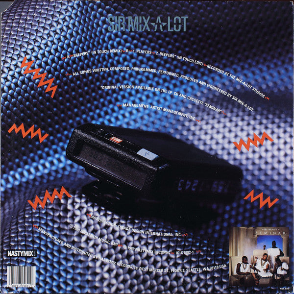 Sir Mix-A-Lot : Beepers (12", Promo)