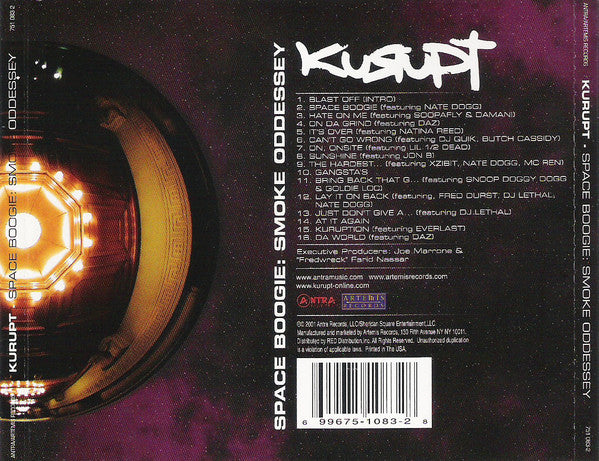 Kurupt : Space Boogie: Smoke Oddessey (CD, Album)