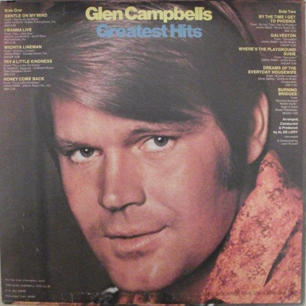 Glen Campbell : Glen Campbell's Greatest Hits (LP, Comp, RE)