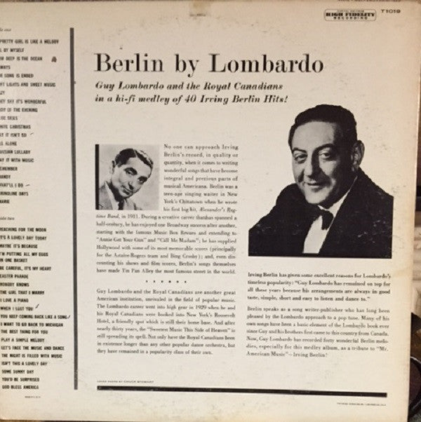 Guy Lombardo And His Royal Canadians : Berlin By Lombardo (LP, Album, Mono)