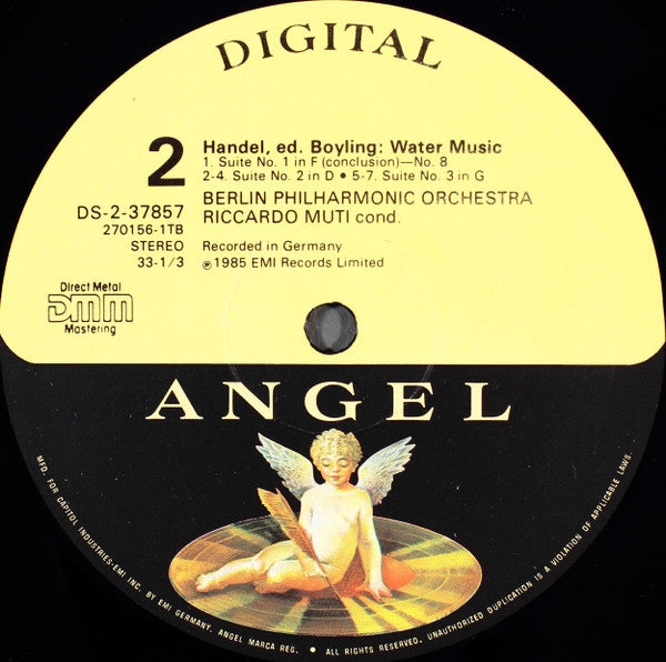 Georg Friedrich Händel, Riccardo Muti, Berliner Philharmoniker : Water Music (LP)