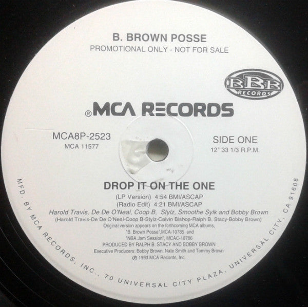 B. Brown Posse : Drop It On The One (12", Promo)