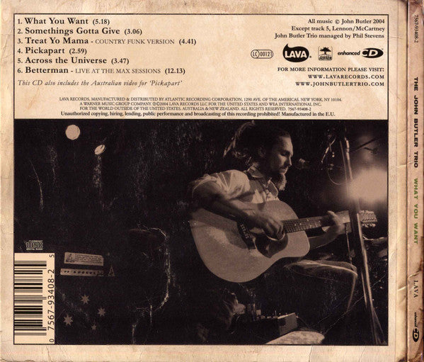 The John Butler Trio : What You Want (CD, EP, Enh)