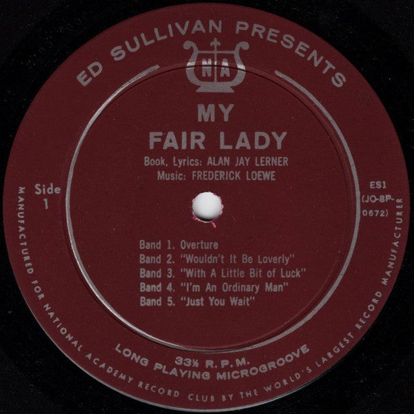 Ed Sullivan : Ed Sullivan Presents Songs And Music Of My Fair Lady (LP, Club)