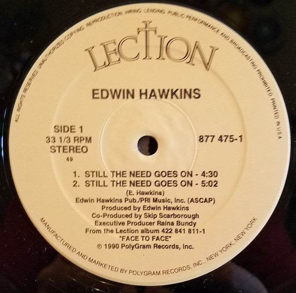 Edwin Hawkins : Still The Need Goes On (12")