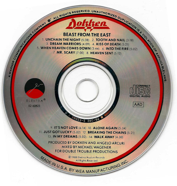 Dokken : Beast From The East (CD, Album, Club)