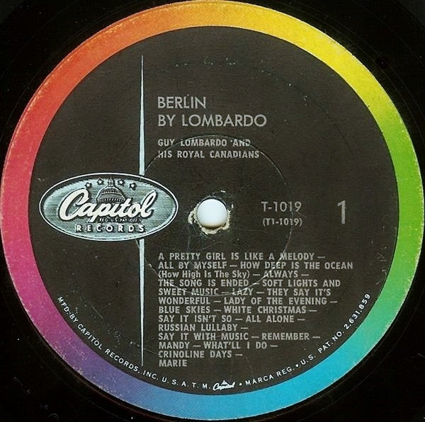 Guy Lombardo And His Royal Canadians : Berlin By Lombardo (LP, Album, Mono)