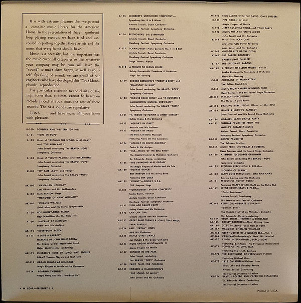 The Empire Guards Regimental Band : I Love A Parade, Marches Of John Philip Sousa (LP, Mono)