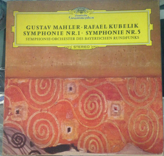 Gustav Mahler, Rafael Kubelik, Dietrich Fischer-Dieskau, Symphonie-Orchester Des Bayerischen Rundfunks : Symphonie No. 1 / Symphonie No. 5/ Lieder Eines Fahrenden Gesellen - Songs Of A Wayfarer (3xLP, Comp)