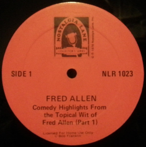 Fred Allen (2) : The World Of Fred Allen (LP, Album)
