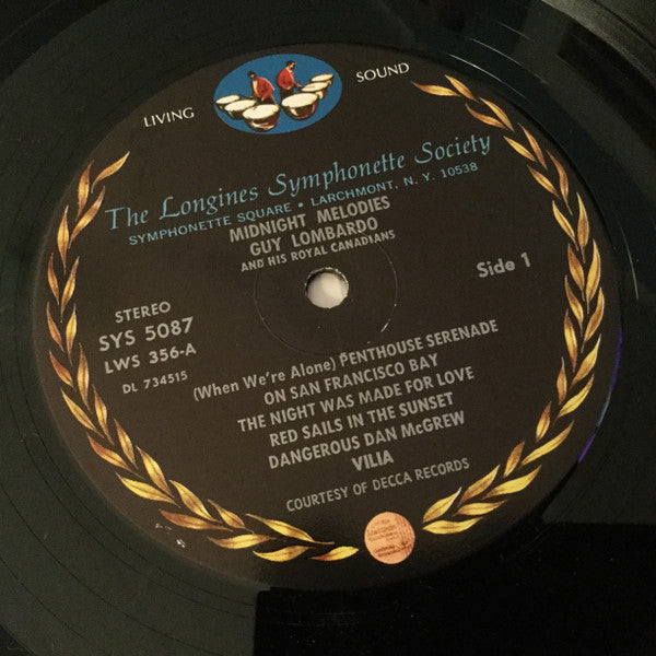 Guy Lombardo And His Royal Canadians : Midnight Melodies (LP, Album)