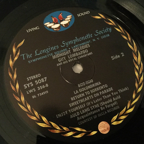 Guy Lombardo And His Royal Canadians : Midnight Melodies (LP, Album)